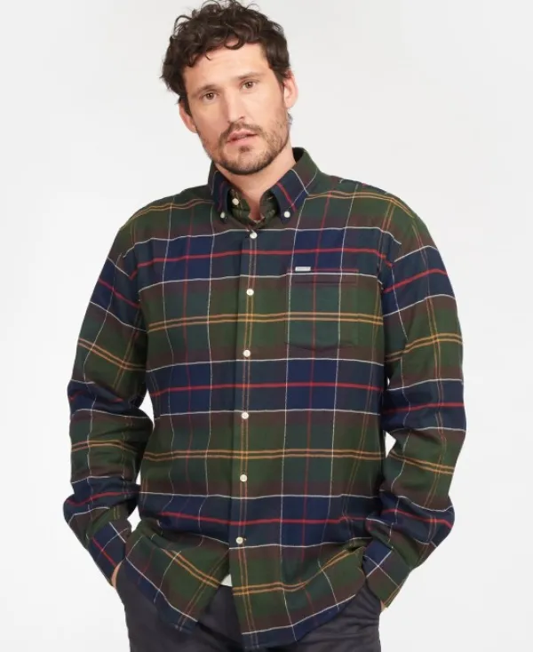Barbour Hogside Tartan Regular Fit Shirt puuvillapaita, Classic Tartan| Flanelli- Ja Kauluspaidat
