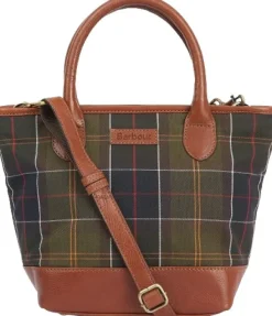 Barbour Katrine Leather Tote Bag laukku, Classic Tartan| Olkalaukut