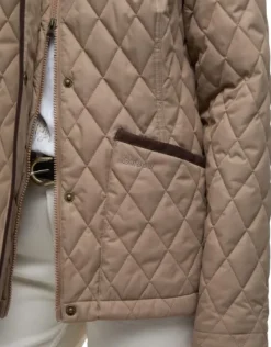 Barbour Ulkoilutakit^Keeper Wear Quilt naisten takki, Military Brown