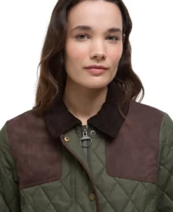 Barbour Keeper Wear Quilt naisten takki, Olive| Ulkoilutakit