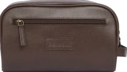 Barbour Toilettilaukut^Leather Washbag toilettilaukku, tummanruskea
