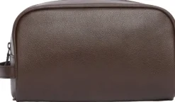 Barbour Toilettilaukut^Leather Washbag toilettilaukku, tummanruskea