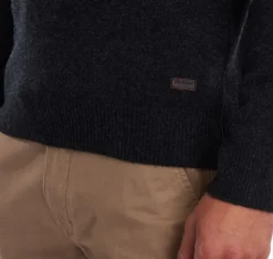 Barbour Miesten Patch Crew Grey| Hupparit, Fleecet Ja Välipaidat