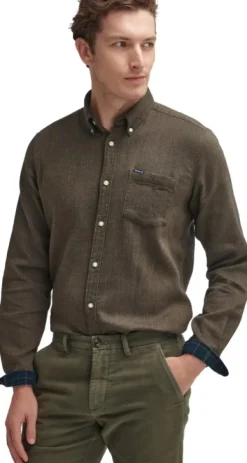Barbour Moleskin Tailored Fit housut, Olive| Vapaa-ajan Housut