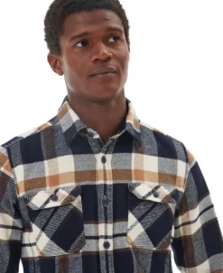 Barbour Flanelli- Ja Kauluspaidat^Mountain Tailored Shirt paita, Navy