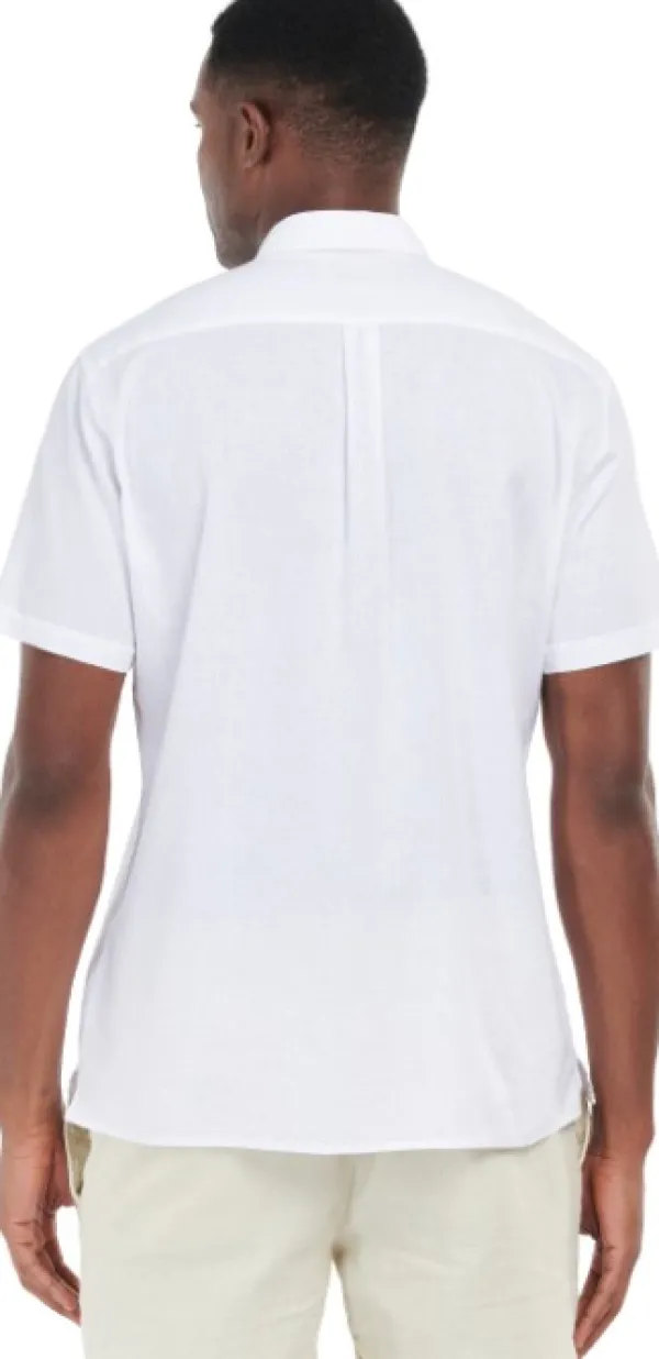 Barbour Flanelli- Ja Kauluspaidat^Nelson S/S Summer Shirt paita, White