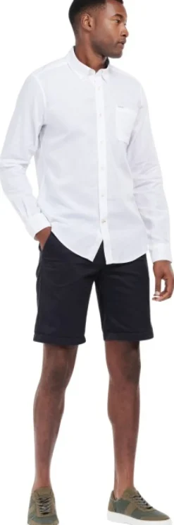 Barbour Nelson Tailored Fit Shirt paita, White| Flanelli- Ja Kauluspaidat