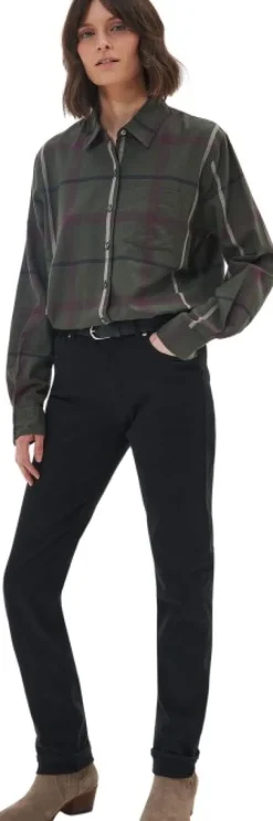 Barbour Oxer Check Shirt naisten paita, vihreä/musta| Naisten metsästysvaatteet/Naisten Metsästyspaidat