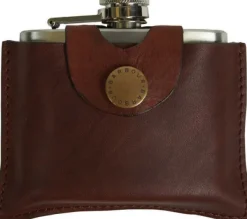 Barbour 4oz Hinged Hipflask -taskumatti, ruskea| Taskumatit