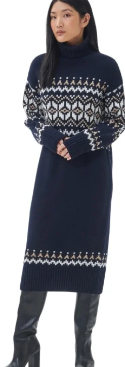 Barbour Patrisse Knit Dress naisten neulemekko, Navy| Tunikat, Mekot Ja Hameet