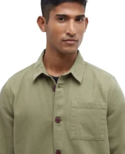 Barbour Flanelli- Ja Kauluspaidat^Washed Overshirt paita, Bleached Olive