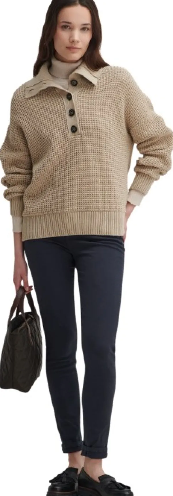 Barbour Pitkähihaiset Paidat^Woodside Knit naisten pusero, Oatmeal/Hessian Tart