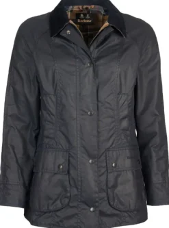 Barbour W's Beadnell Wax Jacket Navy| Ulkoilutakit