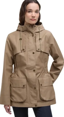 Barbour Kuori- Ja Sadetakit^W's Dallas Waterproof Jacket Military Brown