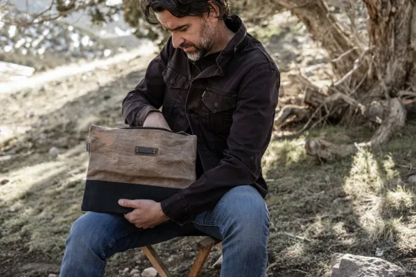 Barebones Kuiva- Ja Pakkauspussit^Neelum Zipper Pouch Khaki säilytyspussi, Large