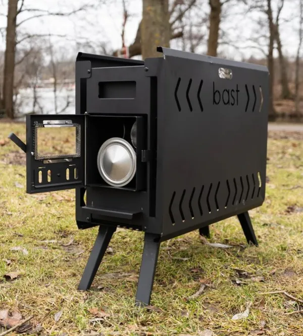 Bast Sauna Teltat/Telttatarvikkeet^Näver Premium Bastutält & Kamin 4-6 p