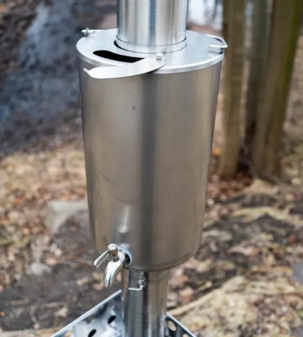 Bast Sauna Teltat/Telttatarvikkeet^Näver Premium Bastutält & Kamin 4-6 p