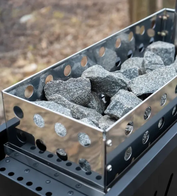 Bast Sauna Teltat/Telttatarvikkeet^Näver Premium Bastutält & Kamin 4-6 p