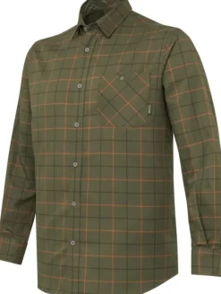 Beretta Jargo Stretch Shirt paita, Green Pumpkin Check| Metsästyspaidat