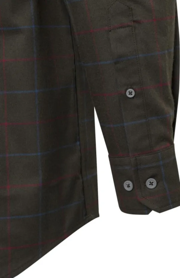Beretta Jargo Stretch Shirt paita, Bark & Burgundy Check| Metsästyspaidat