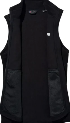 Berghaus Liivit^Prism Polartec InterActive naisten fleeceliivi, musta