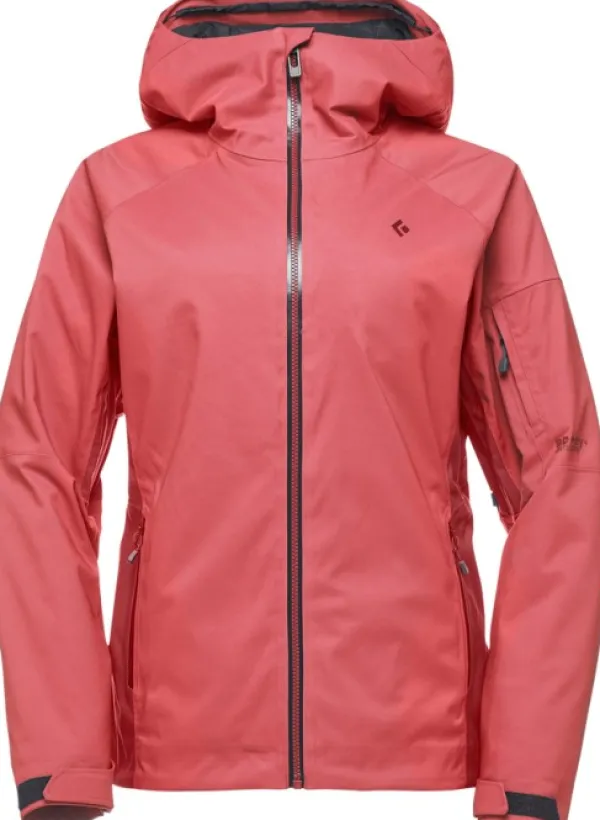 Black Diamond Boundary Line naisten laskettelutakki, punainen| Kuori- Ja Sadetakit