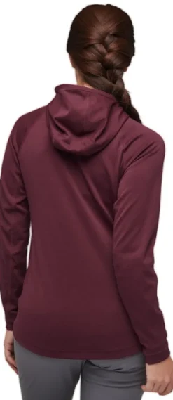 Black Diamond Coefficient Hoody naisten fleece, punavioletti| Hupparit, Fleecet Ja Välipaidat