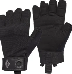 Black Diamond Crag Half-Finger Gloves kynsikkäät, musta| Käsineet/Hanskat