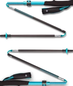 Black Diamond Hiihto- Ja Vaellussauvat^Distance Carbon FLZ Poles naisten vaellussauvat, turkoosi/musta