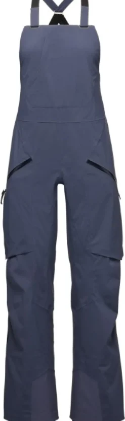 Black Diamond Factor Bibs naisten haalari/toppahousut, Charcoal| Hiihto- Ja Lasketteluvaatteet