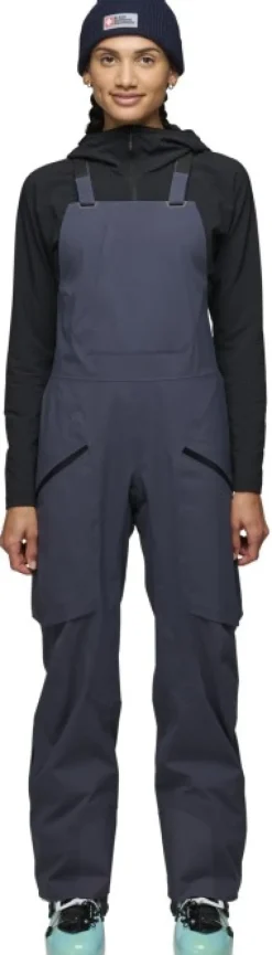 Black Diamond Factor Bibs naisten haalari/toppahousut, Charcoal| Hiihto- Ja Lasketteluvaatteet