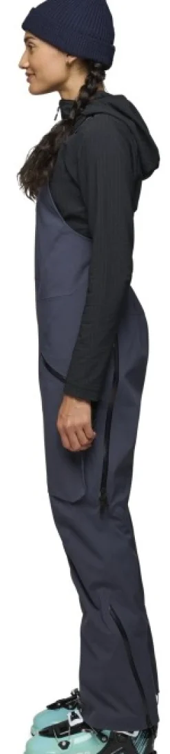 Black Diamond Factor Bibs naisten haalari/toppahousut, Charcoal| Hiihto- Ja Lasketteluvaatteet