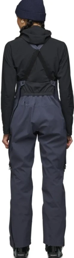 Black Diamond Factor Bibs naisten haalari/toppahousut, Charcoal| Hiihto- Ja Lasketteluvaatteet