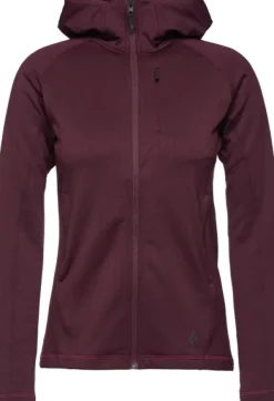 Black Diamond Hupparit, Fleecet Ja Välipaidat^Factor Hoody naisten fleecetakki, viininpunainen