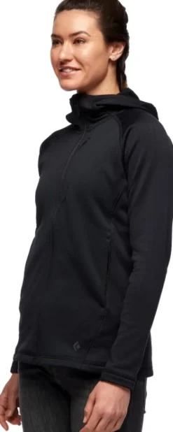 Black Diamond Hätälähettimet^Factor Hoody naisten fleecetakki, musta