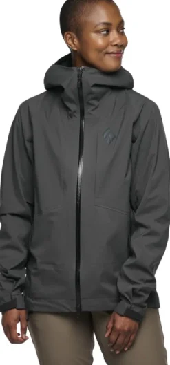 Black Diamond Sadevaatteet^Highline Stretch Shell naisten takki, Anthracite