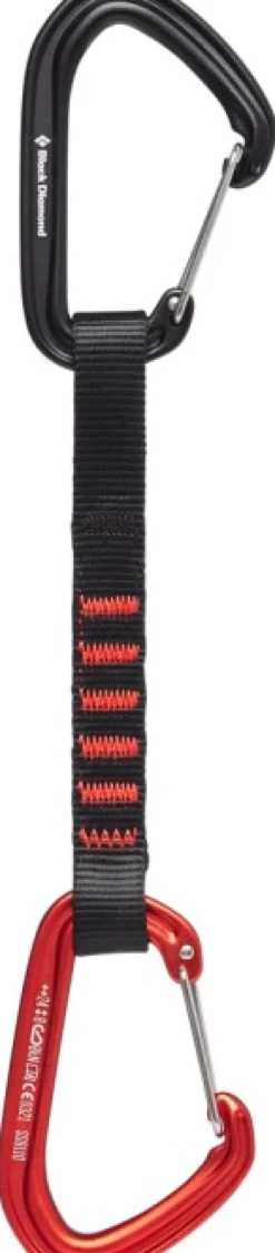 Black Diamond Kiipeilyvarusteet^Hotwire Quickdraw 16 cm jatko, puna/musta