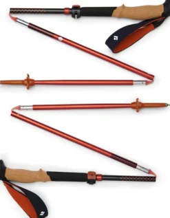 Black Diamond Hiihto- Ja Vaellussauvat^Pursuit FLZ Trekking Poles vaellussauvat, musta/punainen