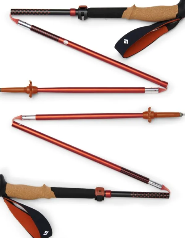 Black Diamond Hiihto- Ja Vaellussauvat^Pursuit FLZ Trekking Poles vaellussauvat, musta/punainen