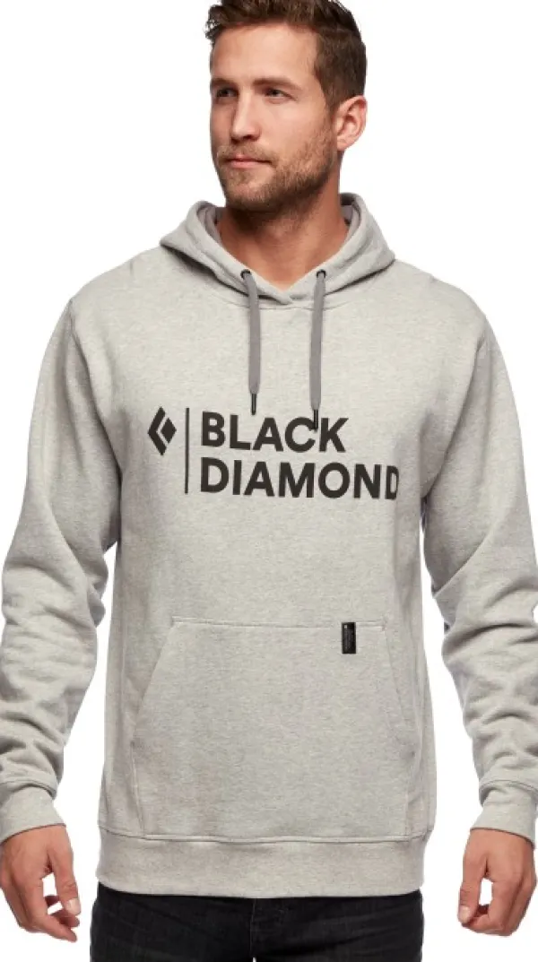 Black Diamond Hupparit, Fleecet Ja Välipaidat^Stacked Logo Hoody huppari, vaaleanharmaa