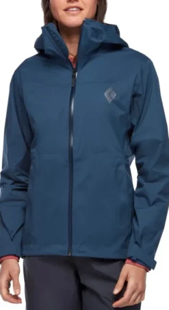 Black Diamond Stormline Stretch naisten kuoritakki, musta| Sadevaatteet