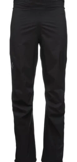 Black Diamond Stormline Stretch Full Zip sadehousut, musta| Retkeilyhousut