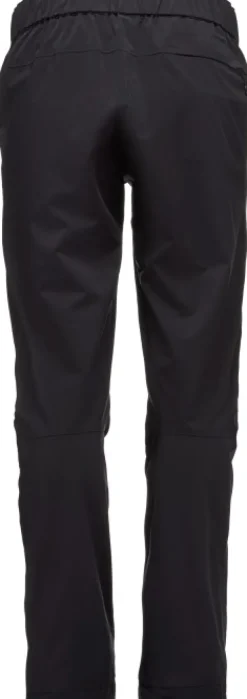 Black Diamond Sadevaatteet^Stormline Stretch Rain Pants naisten kuorihousut, musta