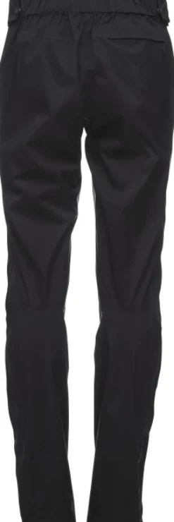 Black Diamond Polvihousut^Stormline Stretch Full Zip naisten sadehousut, musta