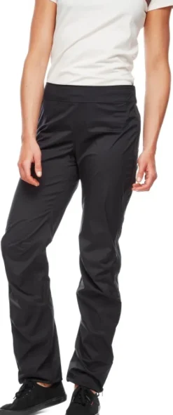 Black Diamond Polvihousut^Stormline Stretch Full Zip naisten sadehousut, musta