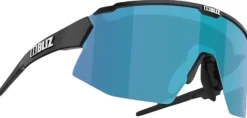 Bliz Breeze Matt Black + Brown w Blue Multi + Spare lens Orange urheilulasit| Aurinkolasit
