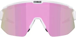 Bliz Aurinkolasit^Breeze Small Matt White + Brown w Rose Multi + Spare lens Clear urheilulasit