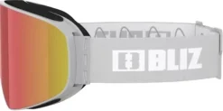 Bliz Suojalasit Ja Laskettelukypärät^Flow Matt Light Grey with Brown W Red Multi + Pink Spare lens laskettelulasit
