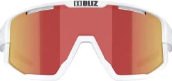 Bliz Fusion Matt White with Smoke/Red Multi| Aurinkolasit