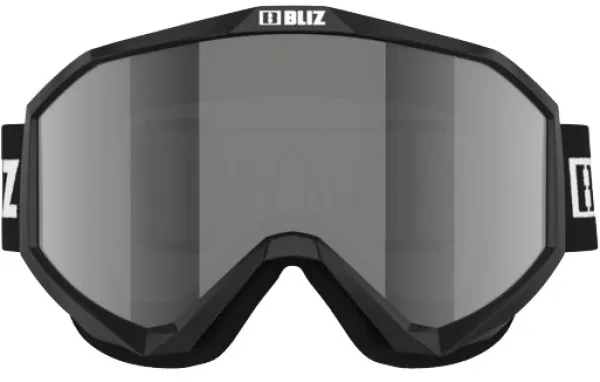 Bliz Liner laskettelulasit, Black/White Logo/Orange & Silver Mirror| Suojalasit Ja Laskettelukypärät